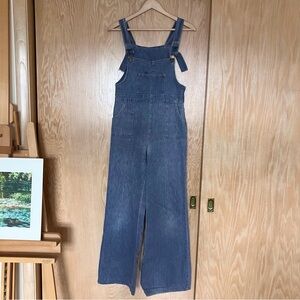 Vintage bell bottom denim overalls!